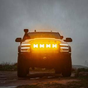 KC Hilites - KC HiLiTES SlimLite 8in. LED Light Shield (Shield Only) - Amber | 5208 - Image 3