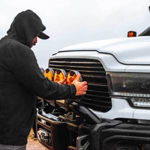 KC Hilites - KC HiLiTES SlimLite 8in. LED Light Shield (Shield Only) - Amber | 5208 - Image 4