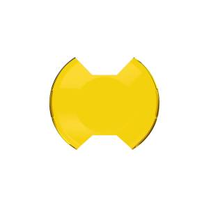 KC Hilites - KC HiLiTES SlimLite 8in. LED Light Shield SAE Driving (Shield Only) - Selective Yellow | 5210 - Image 1