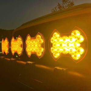 KC Hilites - KC HiLiTES SlimLite 8in. LED Light Shield SAE Driving (Shield Only) - Selective Yellow | 5210 - Image 2