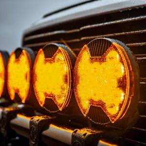 KC Hilites - KC HiLiTES SlimLite 8in. LED Light Shield Driving (Shield Only) - Amber | 5211 - Image 2