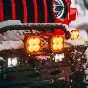 KC Hilites - KC HiLiTES FLEX ERA 4 Light Shield Hard Cover (ea) - Amber | 5327 - Image 2