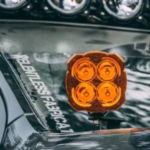 KC Hilites - KC HiLiTES FLEX ERA 4 Light Shield Hard Cover (ea) - Amber | 5327 - Image 3