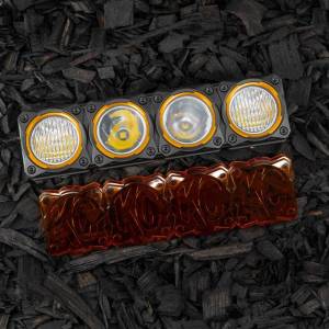 KC Hilites - KC HiLiTES FLEX ERA LED Light Bar 10in. Light Shield - Amber (SHIELD ONLY) | 5333 - Image 3