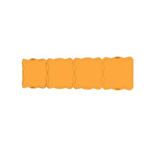 KC Hilites - KC HiLiTES FLEX ERA LED Light Bar 10in. Light Shield - Amber (SHIELD ONLY) | 5333 - Image 9