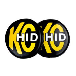 KC Hilites - KC HiLiTES 8in. Round Soft Cover HID (Pair) - Black w/Yellow Brushed KC Logo | 5818 - Image 10