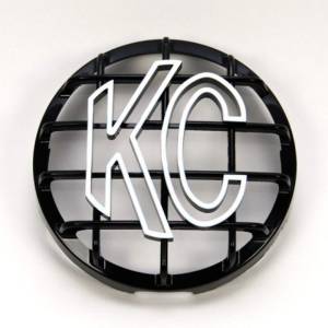 KC Hilites - KC HiLiTES 6in. Round ABS Stone Guard for SlimLite/Daylighter Lights (Single) - Black/White KC Logo | 7210 - Image 2