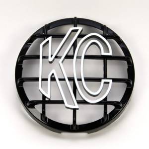 KC Hilites - KC HiLiTES 6in. Round ABS Stone Guard for SlimLite/Daylighter Lights (Single) - Black/White KC Logo | 7210 - Image 3