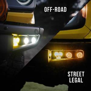 KC HiLiTES 2021+ Ford Bronco FLEX ERA 3 Dual Mode SAE Fog Light Pocket Kit | 97168 - Image 7