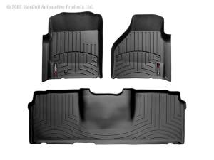 WeatherTech - FloorMat WeatherTech 06-08 Dodge Ram Truck Front and Rear Floorliners - Black | 440041-440123 - Image 2