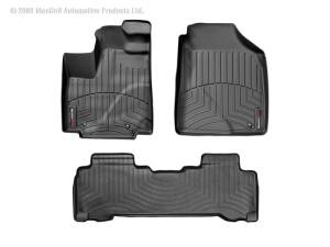 WeatherTech - FloorMat WeatherTech 01-04 Acura MDX Front and Rear Floorliners - Black | 440411-440222 - Image 4