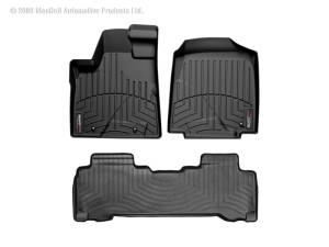 WeatherTech - FloorMat WeatherTech 06-08 Honda Pilot Front and Rear Floorliners - Black | 440591-440222 - Image 2