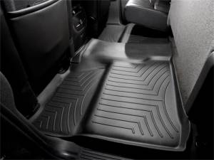 WeatherTech 07-13 Chevrolet Silverado Crew Cab Rear FloorLiner - Black | 440660 - Image 8
