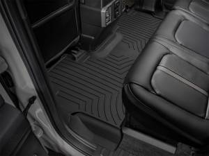 WeatherTech 2017+ Ford F-250/F-350/F-450/F-550 Crew Cab Rear FloorLiner HP - Black | 4410122IM - Image 12