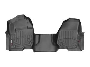 WeatherTech 17+ Ford F-250/F-350/F-450 Front FloorLiner - Black (w/ 1st Row Bench Seats) | 4410321 - Image 1
