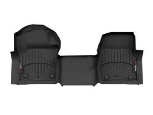 WeatherTech 23-24 Ford F-250/350/450/550 Over The Hump/Vinyl Floor Front FloorLiner - Black | 4410351V