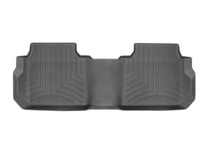 WeatherTech 2017+ GMC Acadia/Acadia Denali (2nd Row Bench Seats ONLY) Rear FloorLiners - Black | 4410802