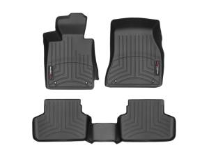 Weathertech 2017+ BMW 5-Series Front and Rear FloorLiners - Black (xDrive Only - Does Not Fit RWD) | 441089-1-2