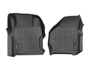 WeatherTech 99-07 Ford F250/F350/F450/F550 Super Duty Regular Cab Front FloorLiner - Black | 441251 - Image 3