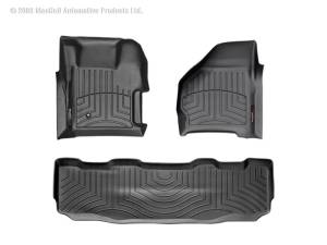 WeatherTech - FloorMat WeatherTech 99-07 Ford F250/F350/F450/F550 Front and Rear Floorliners - Black | 441251-440022 - Image 4