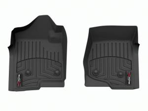 WeatherTech - WeatherTech 08-14 Chevrolet Silverado 2500/3500 Crew/Extended Cab Vinyl Front FloorLiner - Black | 4413061V - Image 1