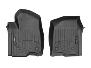 WeatherTech 2019+ Chevrolet Silverado 1500 Crew Cab Front FloorLiner - Black | 4414361