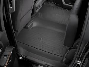 WeatherTech 2019+ Chevrolet Silverado 1500 Crew Cab w/ Vinyl Floors Rear FloorLiner - Black | 4414365V - Image 3