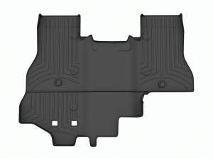 WeatherTech 2022 GMC Hummer EV Pickup Rear FloorLiner (For Vinyl Floors) - Black | 4417662V