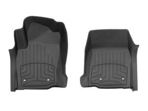 WeatherTech 2024 Toyota Tacoma DC Manual Trans Front FloorLiner HP - Black | 4418471IM