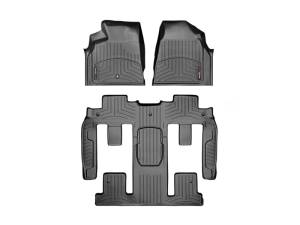 WeatherTech - FloorMat WeatherTech 07-09 Saturn Outlook/08-11 Buick Enclave Front and Rear Floorliners - Black | 442511-441114 - Image 2