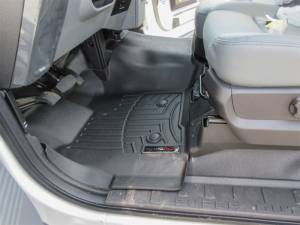 WeatherTech - WeatherTech 11+ Ford F250/F350/F450/F550 Front FloorLiner - Black | 444051 - Image 16