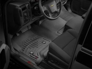 WeatherTech 14+ Chevrolet Silverado Front FloorLiner - Black | 445431 - Image 15
