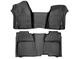 WeatherTech - FloorMat WeatherTech 14+ Chevrolet Silverado Front and Rear Floorliners - Black | 445431-445422 - Image 4