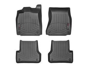 Floor Mat Set FloorMat WeatherTech 12+ Audi A6/S6/A7 Front and Rear Floorliners - Black | 445641-443742