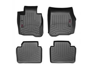 FloorMat WeatherTech 14+ BMW 4-Series Gran Coupe Front and Rear Floorliners - Black (Fits xDrive Models Only) | 445701-444102