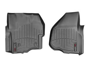 WeatherTech 14+ Ford F-250/350/450/550 SuperCrew w/ LHS Footrest Front FloorLiner - Black | 445841