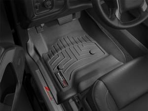 WeatherTech 14+ Chevrolet Silverado/GMC Sierra Crew and Double Cab Front FloorLiners - Black | 446071 - Image 13