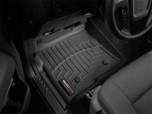 WeatherTech - WeatherTech 09+ Ford F150 Reg/SuperCrew (w/ Heating Vents) Front FloorLiners - Black | 446111 - Image 16