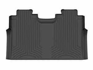 WeatherTech 15+ Ford F-150 (Supercrew w/ 1st Row Bucket Seats) Rear FloorLiners HP - Black | 446972IM - Image 1