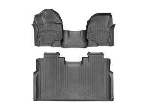 WeatherTech - Floor Mat Set FloorMat WeatherTech 15+ Ford F-150 SuperCrew w/ 1st Row Bench Front and Rear FloorLiner - Black | 447931-446974 - Image 4