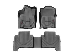 WeatherTech - FloorMat WeatherTech 16+ Toyota Tacoma Double Cab Front and Rear Floorliners - Black | 448671-448722 - Image 5