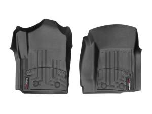 WeatherTech 15+ Chevy Silverado 3500 Regular Cab w/o Floor Shift & No PTO Front FloorLiners - Black | 449181V