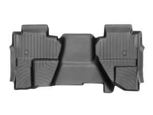 WeatherTech 2014+ GMC Sierra/Sierra Denali 1500 Rear FloorLiner - Black (Vinyl Floors/Double Cab) | 449662V