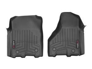 WeatherTech - WeatherTech 2012+ Dodge Ram 2500/3500 (Vinyl Floor/Auto Trans/Crew Cab) Front FloorLiners - Black | 449771V - Image 1