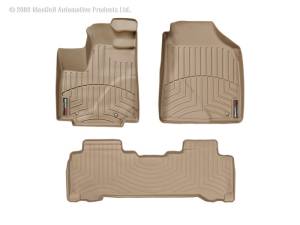 WeatherTech - Floor Mat Set FloorMat WeatherTech 01-04 Acura MDX Front and Rear Floorliners - Tan | 450411-450222 - Image 3