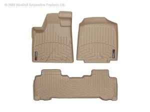 WeatherTech - Floor Mat Set FloorMat WeatherTech 06-08 Honda Pilot Front and Rear Floorliners - Tan | 450591-450222 - Image 3