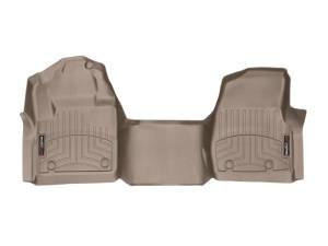 WeatherTech 2017 Ford F-250/F-350/F-450/F-550 Reg Cab (No Floor Shifter) Front FloorLiner - Tan | 4510281