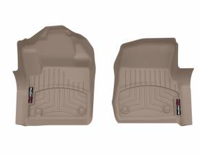 WeatherTech 17+ Ford F-250/F-350/F-450 Front FloorLiner - Tan (Fits 4x4 Floor Shifter) | 4510541