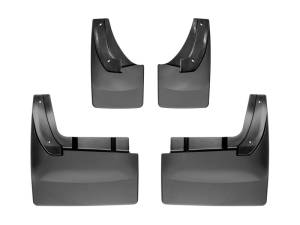 WeatherTech 2010+ Dodge Ram 3500 No Drill Mudflaps - Black | 110026-120081