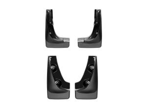 WeatherTech 19+ Jeep Cherokee No Drill Mudflaps Standard Fender Flares - Black | 110064-120095